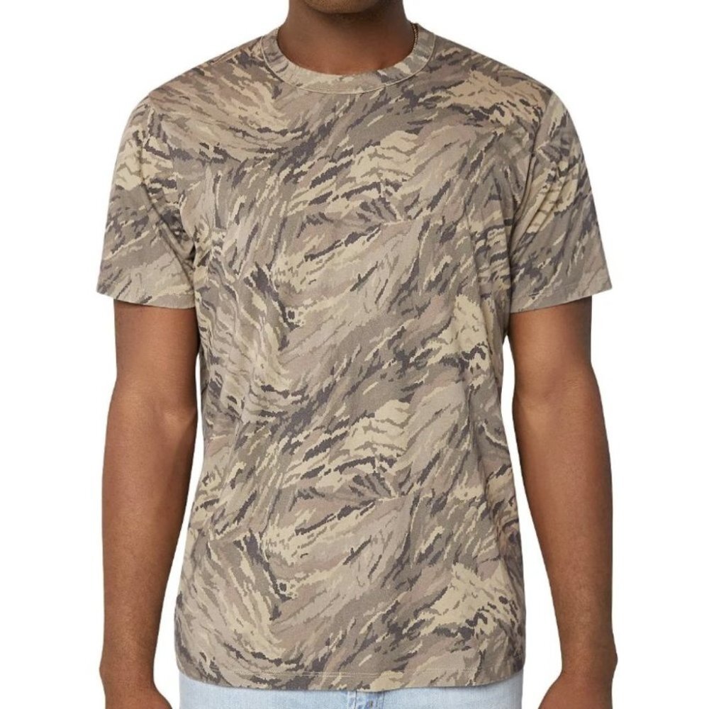 J BRAND Zoomah Camouflage Print Tee Tope Digi Wave